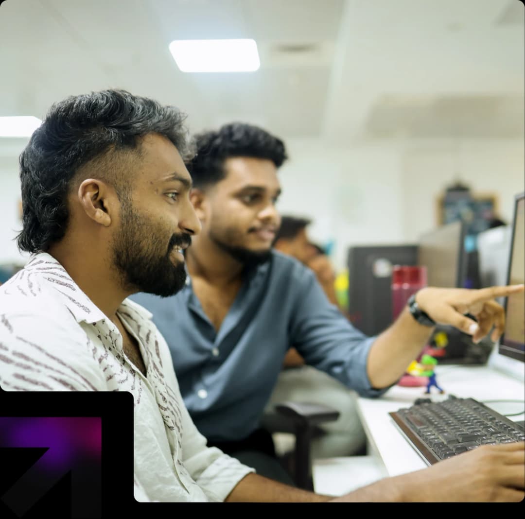 Developers collaborating to build and test a scalable MVP product.